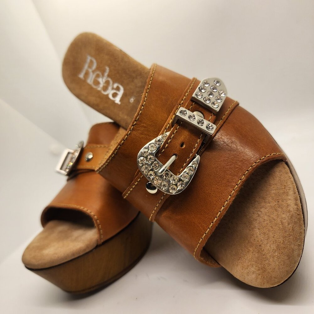 Rhinestone Reba Wedge Sandles - Picture 4 of 7